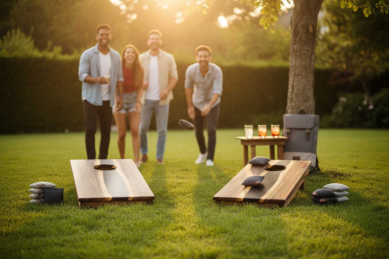 Elakai Cornhole Board Golden Hour