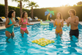 Pool Pong with Neon Sign